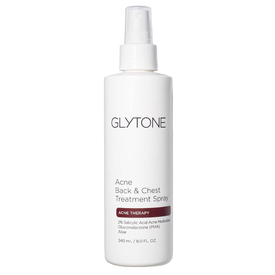 GLYTONE front packaging bottle showing label and 8 fl oz size, convenient for treatment
