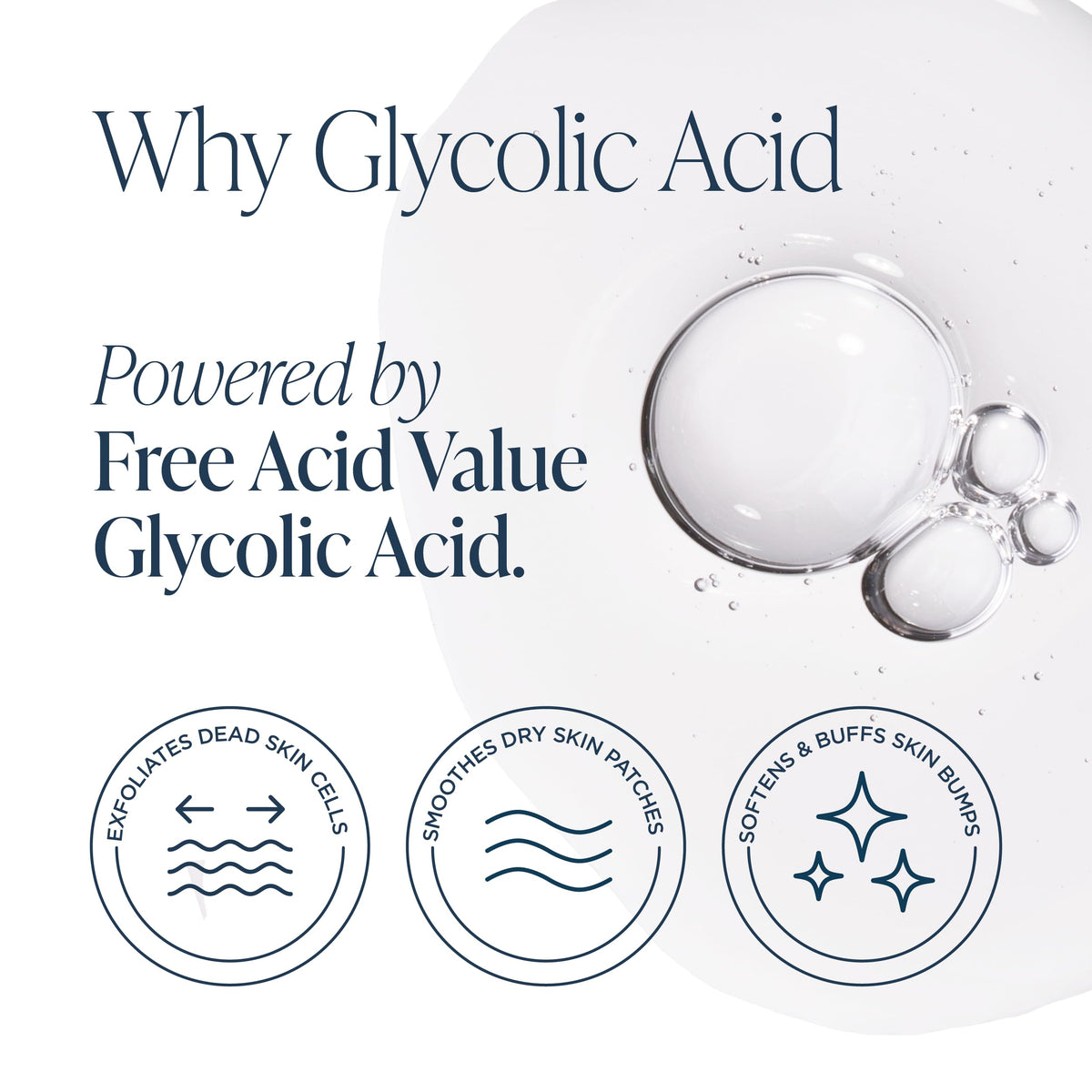 GLYTONE shower pouf held in hand boosting mechanical exfoliation during shower