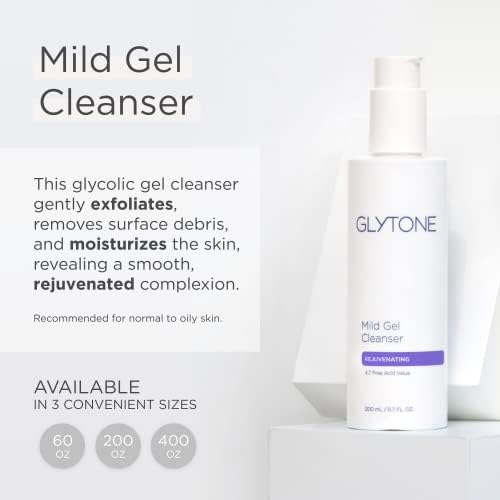 GLYTONE close-up of gel texture demonstrating smooth exfoliating formula for gentle resurfacing