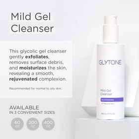 GLYTONE close-up of gel texture demonstrating smooth exfoliating formula for gentle resurfacing