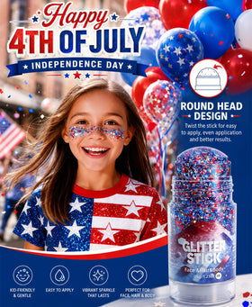Go Ho glitter stick worn at summer party for durable festive shimmer