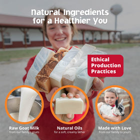 Goat Milk Stuff PURITY label close-up showing simple ingredient transparency