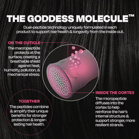 Goddess Maintenance used during blowout to speed drying and smooth cuticle