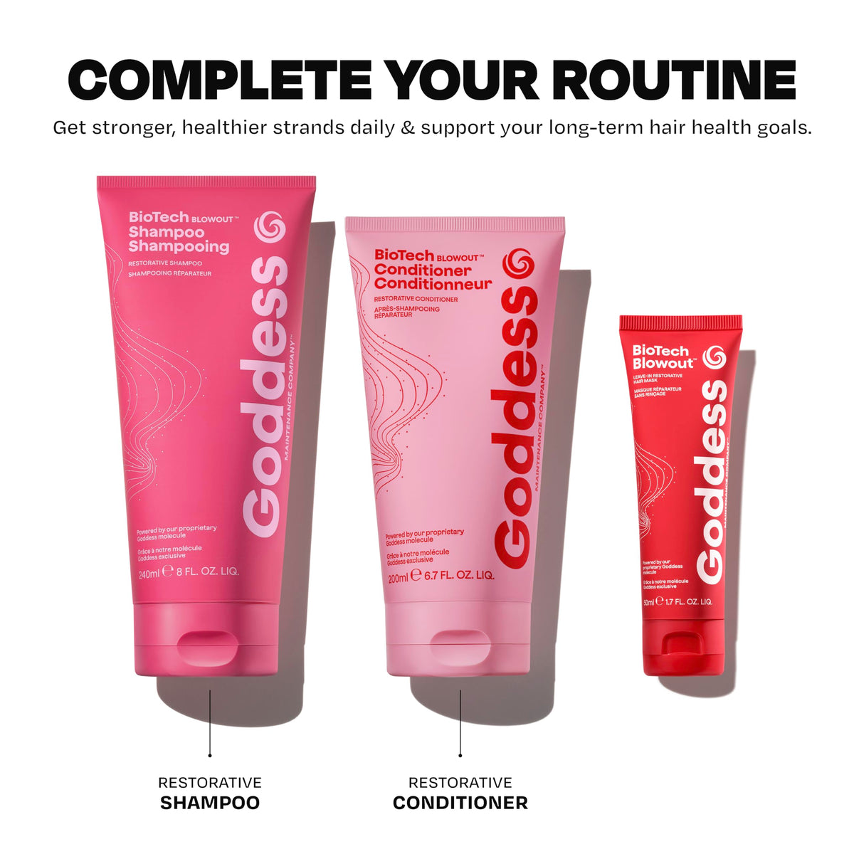 Goddess Maintenance next to a ruler showing 1.7 oz travel-friendly size