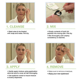 Godefroy before and after brows displays natural lightening benefit