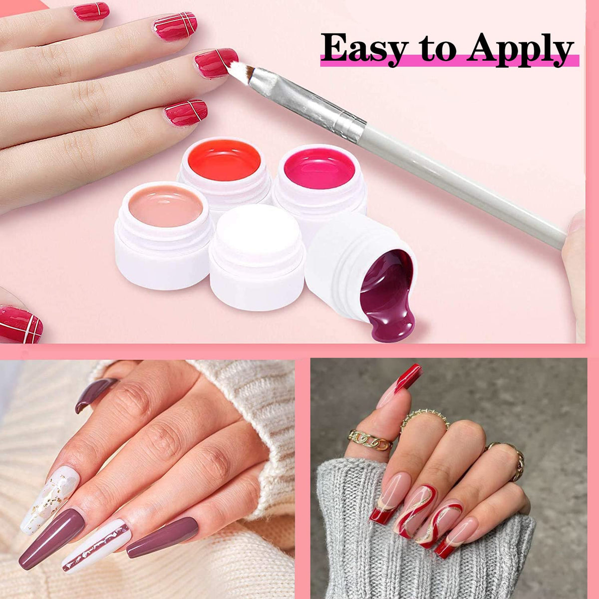 GOFLORDEN brush painting fine details on a nail for precise art