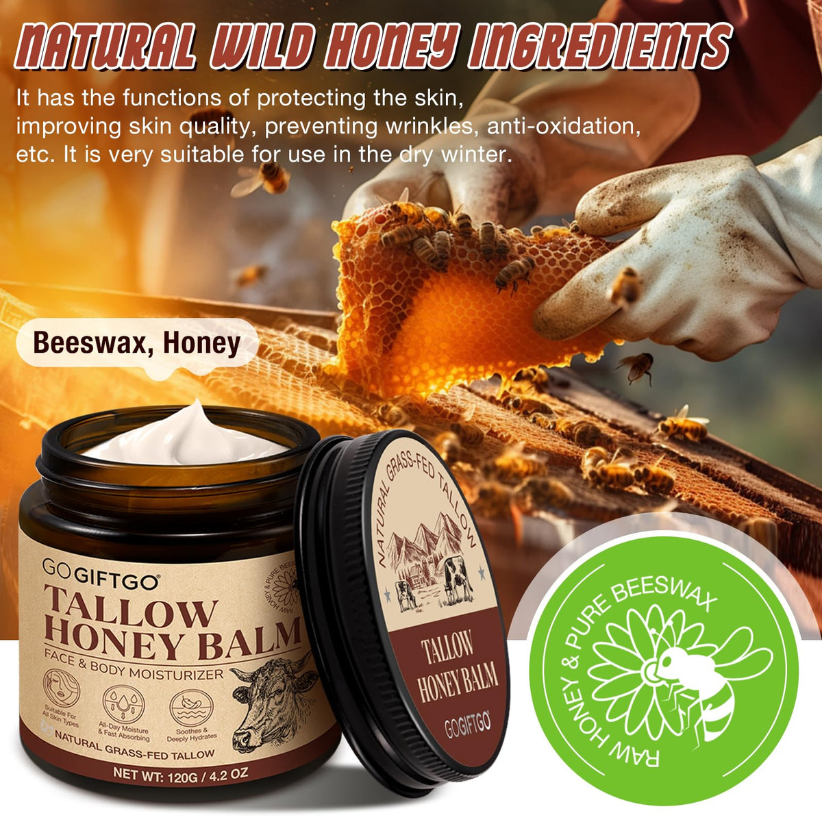 GOGIFTGO applying balm on hand demonstrating quick absorption and moisturize