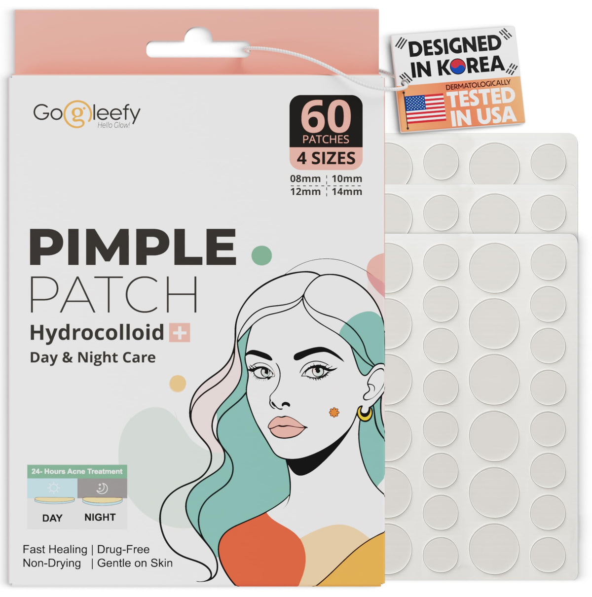 GoGleefy front packaging showing count and benefits for convenient use