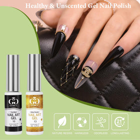 GOICC silver glitter detail emphasizing sparkling accent effect