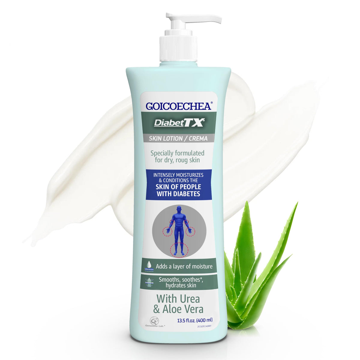 Goicoechea front packaging showing 13.5 oz tube, clear moisturizing benefit