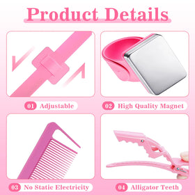 Goiple alligator clips holding hair section without leaving kinks