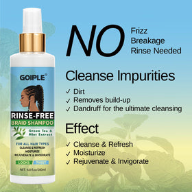 Goiple applied to locs demonstrating quick refresh and reduced odor