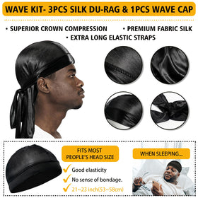 Goiple application on short hair demonstrating wave definition and control