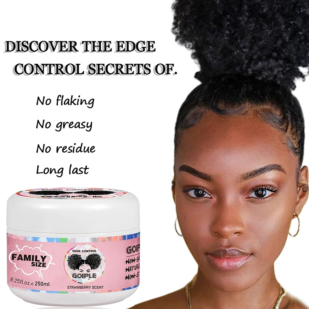 Goiple being applied to hairline demonstrating clean edge definition