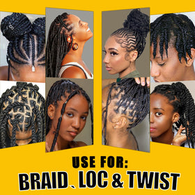 Goiple before-and-after edges showing reduced frizz