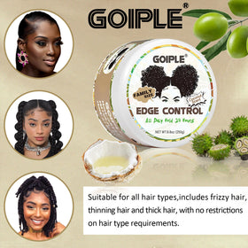 Goiple before and after edges, shows neat, flake-free results