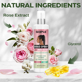 Goiple braid spray closeup highlighting nozzle and label