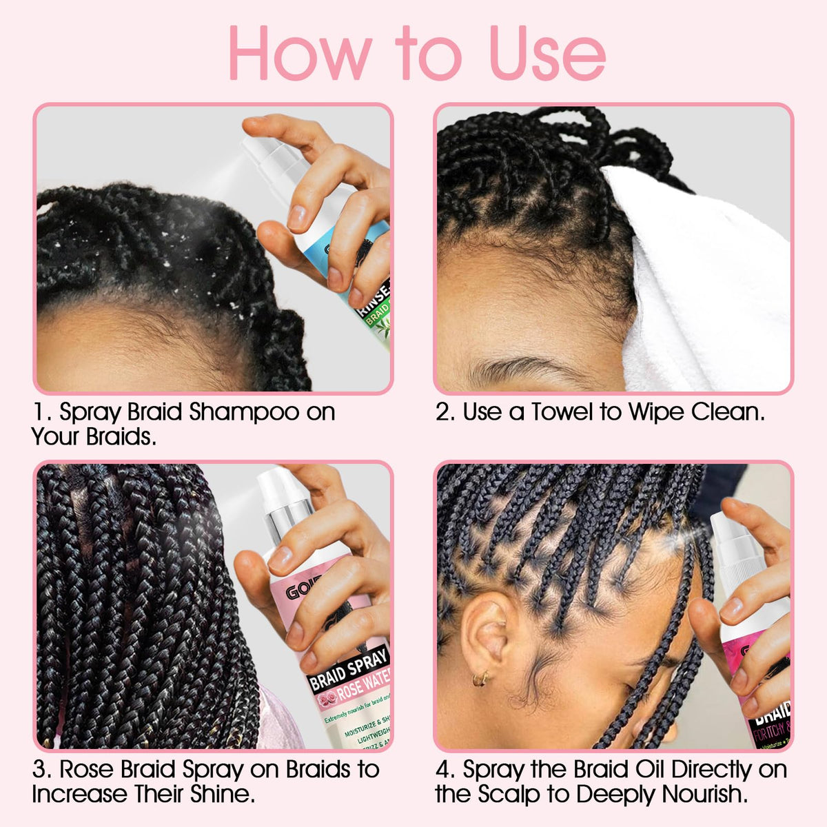 goiple scalp massage showing relief and soothing mint sensation