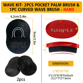 Goiple close-up layered waves highlighting enhanced pattern clarity and shine