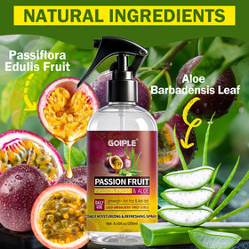 Goiple spray nozzle producing fine mist, even application for scalp and locs
