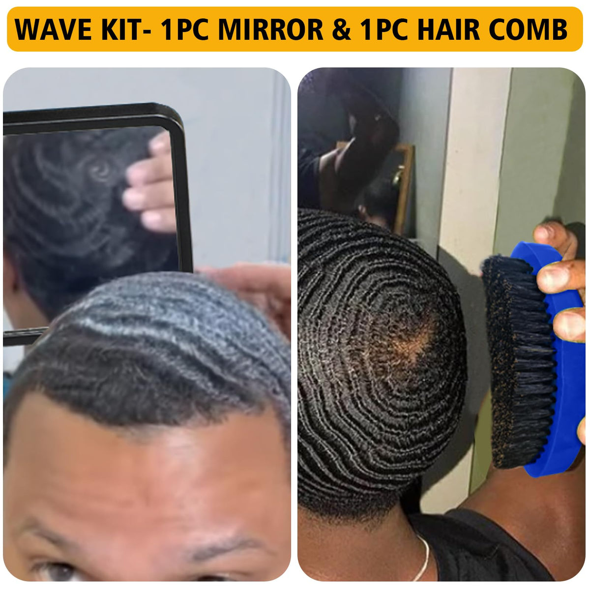 Goiple durag and wave cap set in blue, helps set and protect wave patterns