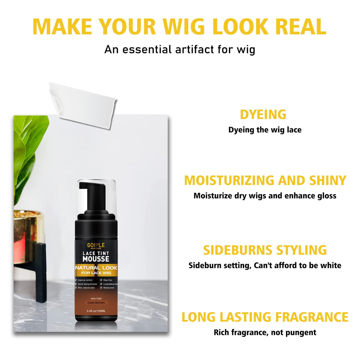 Goiple edge brushes in use shaping hairline for natural finish