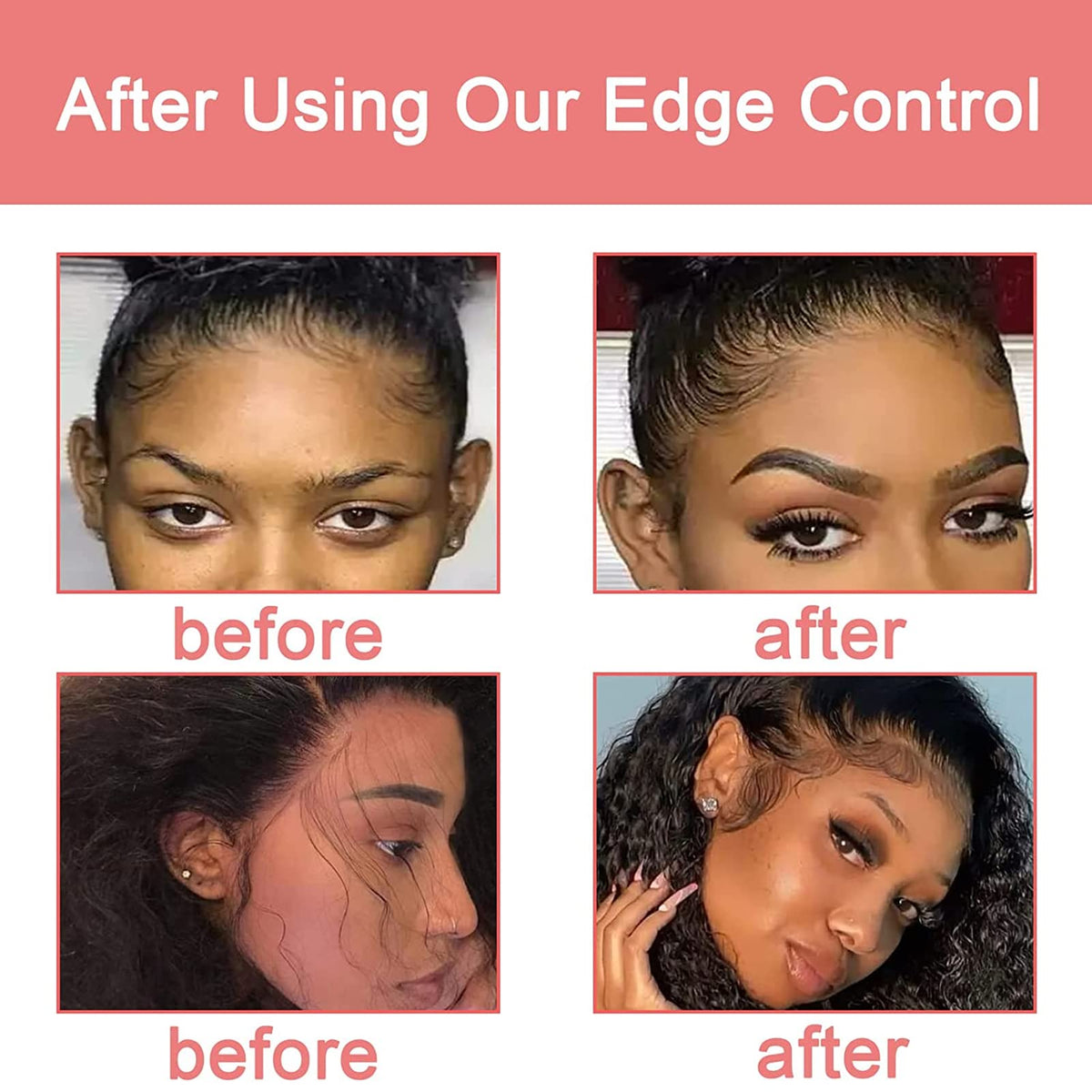 Goiple elastic bands and styling tools staged for wig and braid finishing convenience