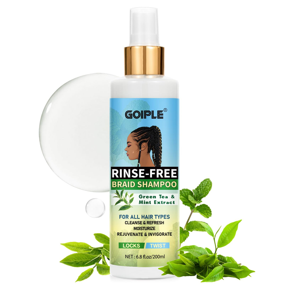 Goiple front bottle shot showing label and travel ready benefit