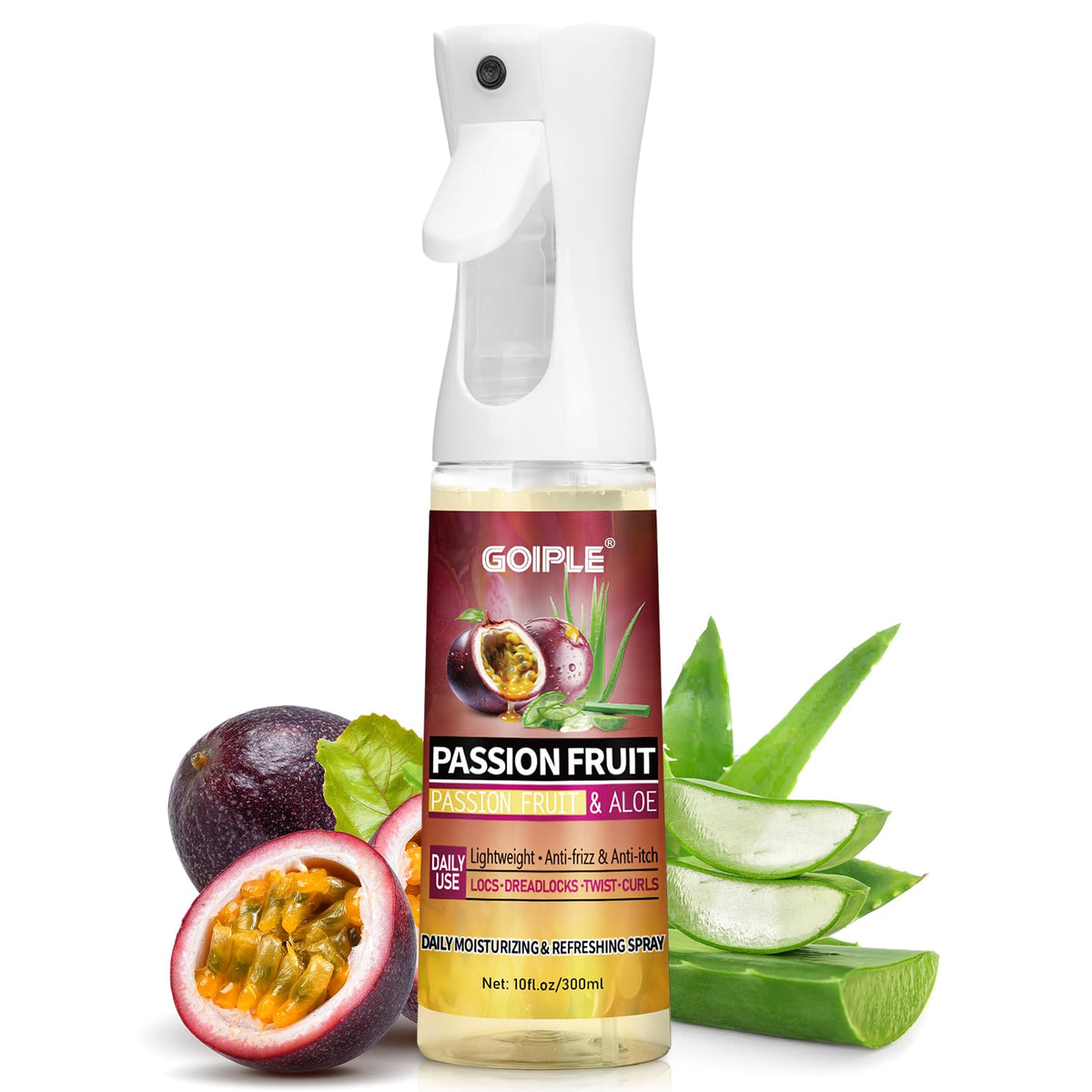 Goiple front packaging showing 10 fl oz bottle and label benefits