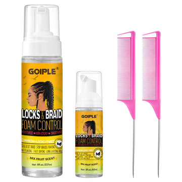 Goiple front packaging showing mousse bottle and benefits