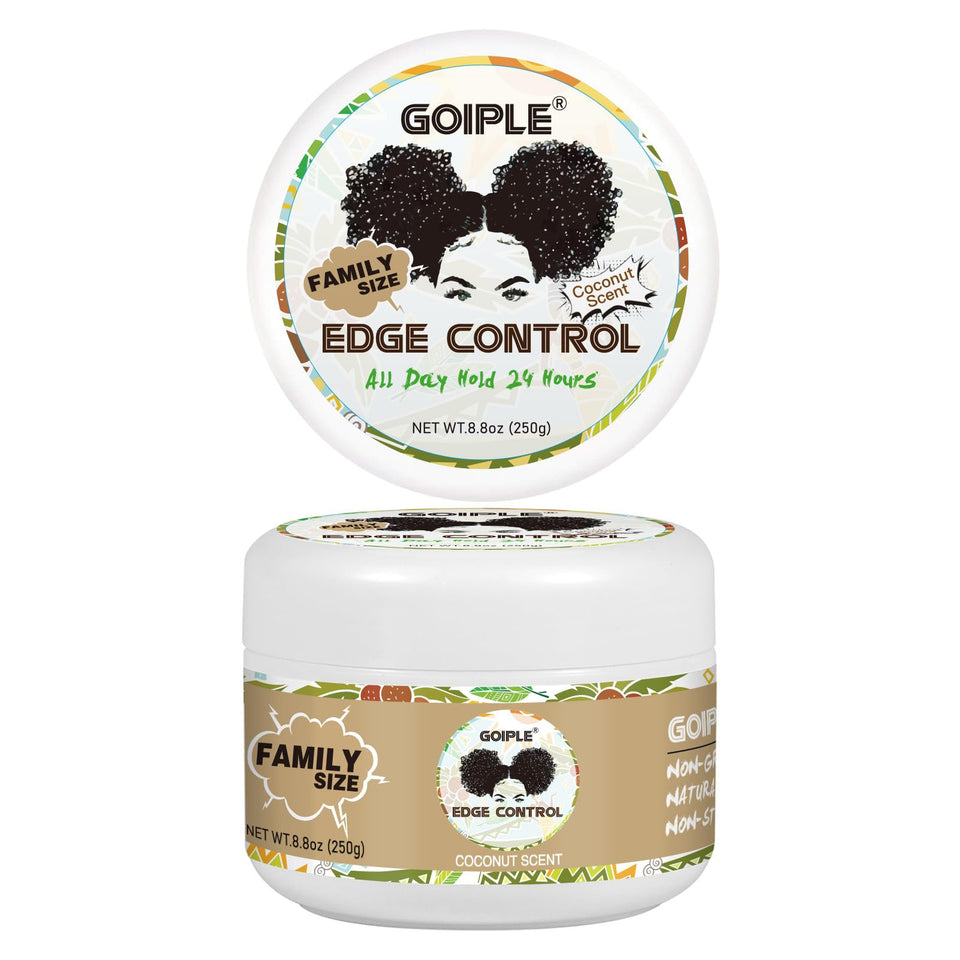 Goiple front packaging showing jar and label, highlights strong hold