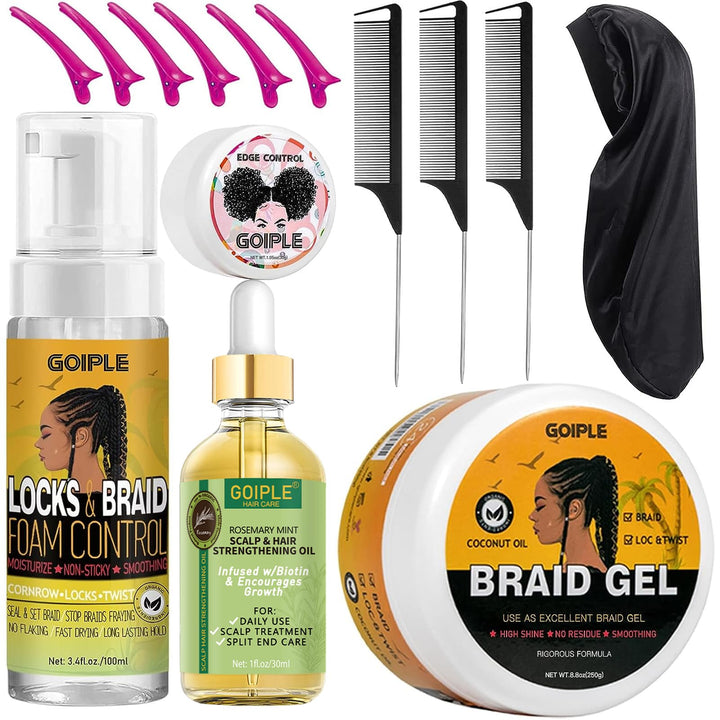 Goiple front packaging kit showing full contents for easy styling