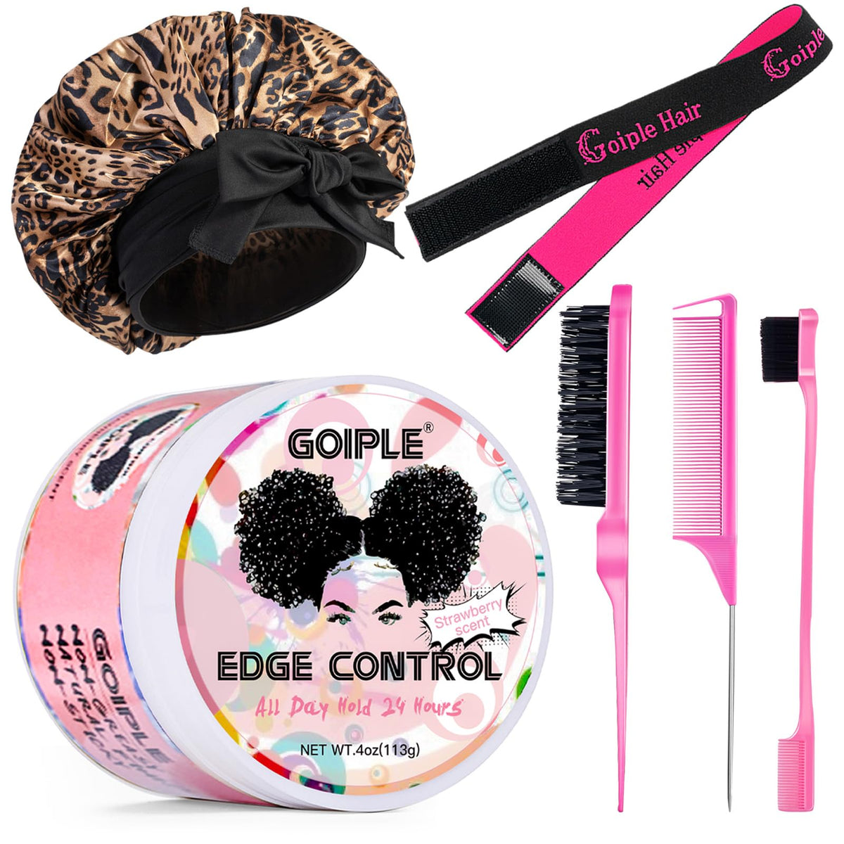 Goiple front packaging showing jar and tools for neat styling