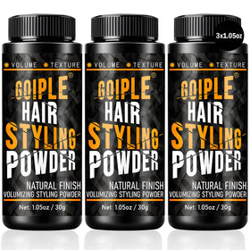 Goiple front packaging showing three compact matte jars and clear branding for portability