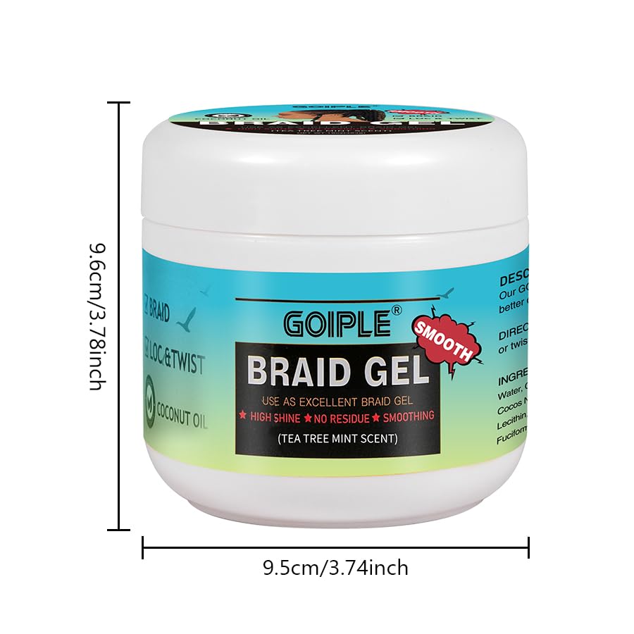 Model wearing fresh braids styled with Goiple for long-lasting shine