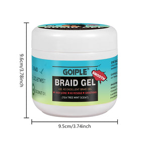Model wearing fresh braids styled with Goiple for long-lasting shine