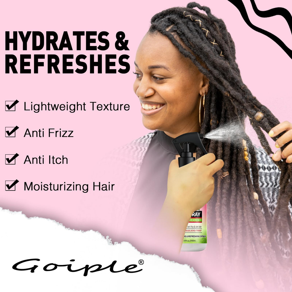 Goiple in-hand size comparison showing travel-friendly 250ml