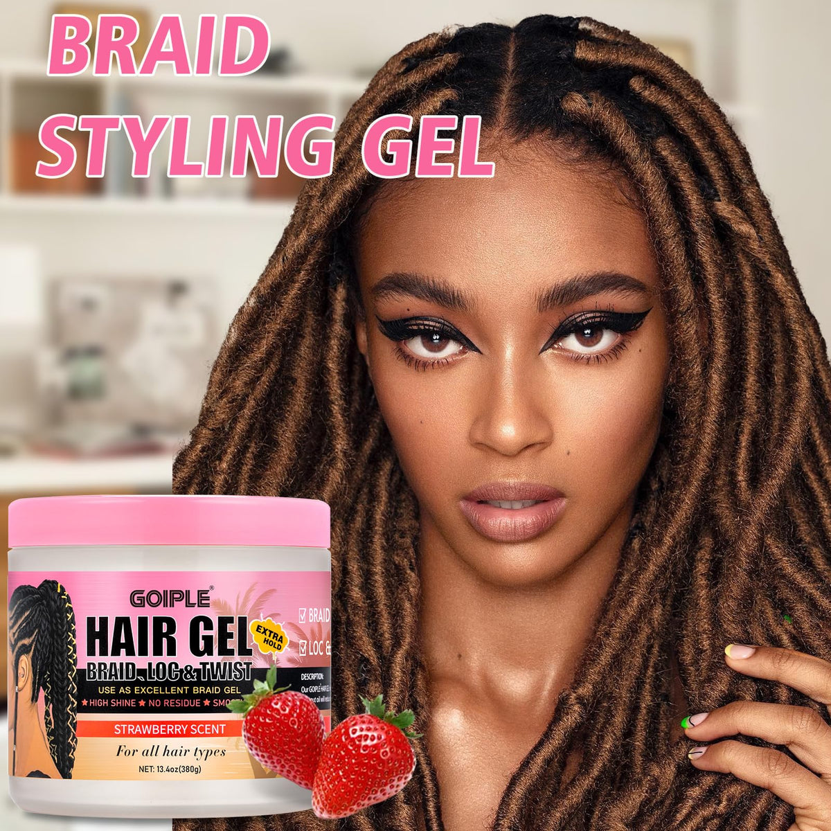 Goiple ingredients shot with argan oil beeswax coconut for nourishment
