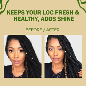 Goiple with passion fruit ingredient close-up, natural nourishment for locs
