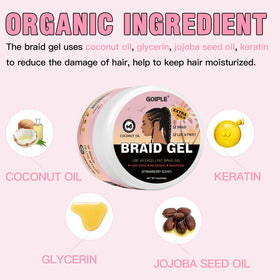 Open Goiple jar with strawberry scent indicating nourishing ingredients