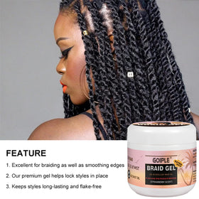 Finished polished braids styled using Goiple for long lasting shine