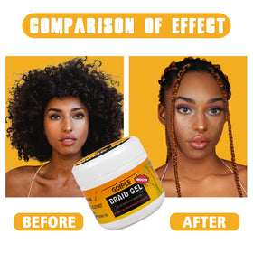 Goiple in a styling scene with braids for salon-ready high shine