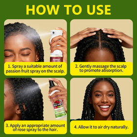 Goiple locs before and after demonstrating improved shine and reduced frizz