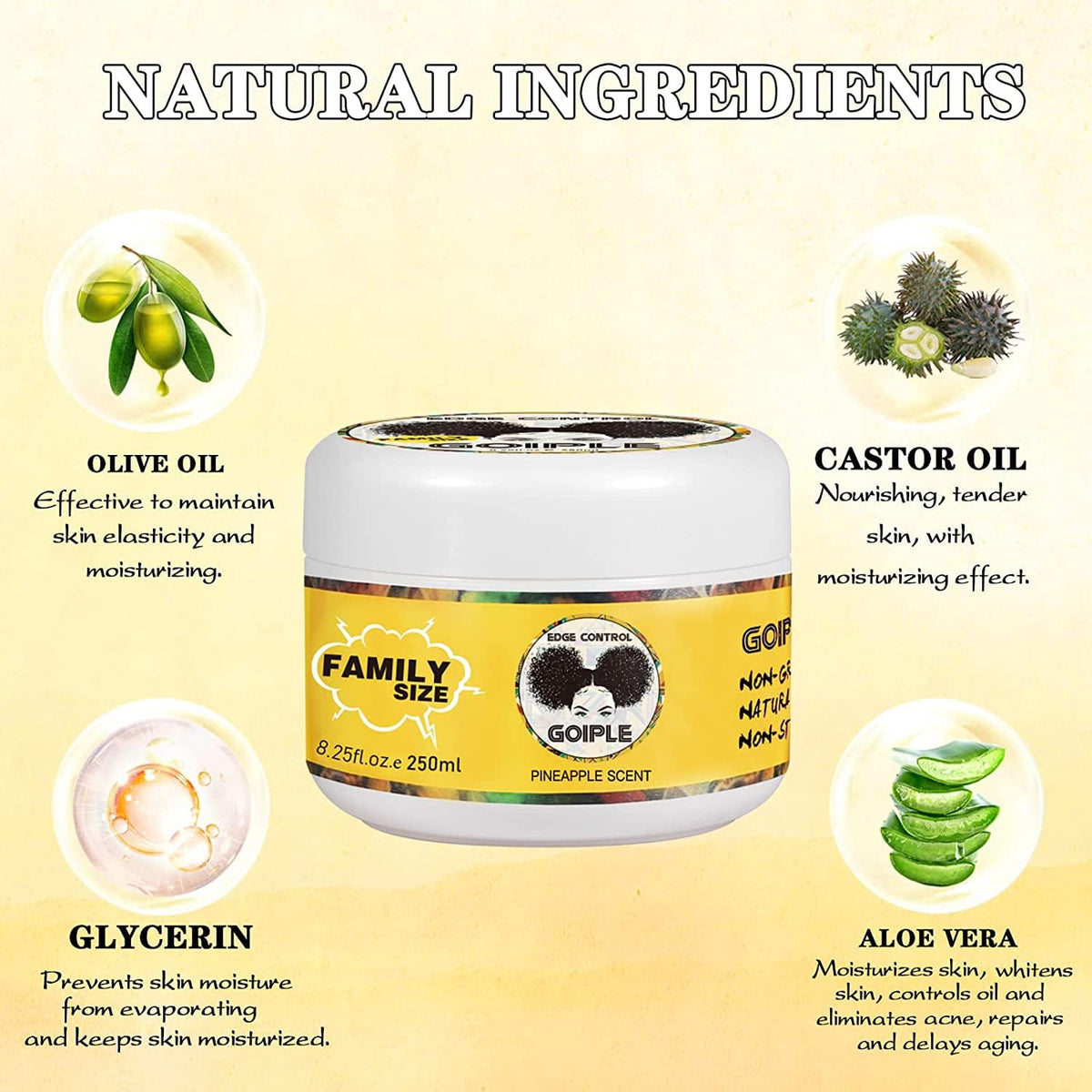 Goiple open jar texture demonstrating smooth, non-greasy wax consistency