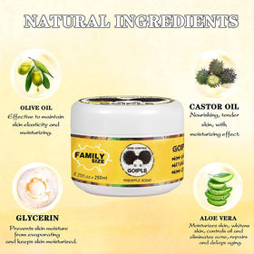 Goiple open jar texture demonstrating smooth, non-greasy wax consistency