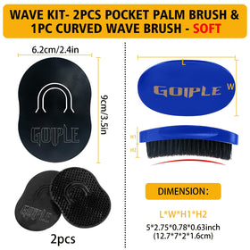 Goiple pomade on fingers ready for application, ensures controlled distribution