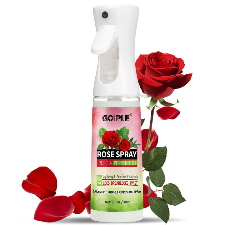 Goiple front bottle showing label and spray nozzle for easy refreshing