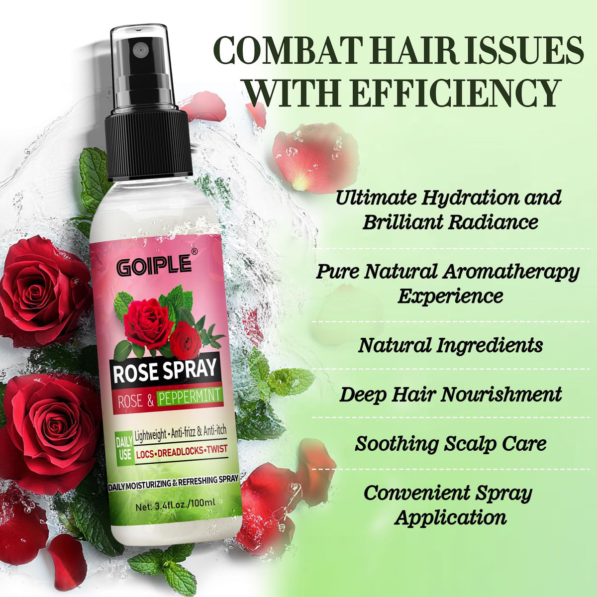 Goiple rosemary oil dropper nourishing roots and calming scalp