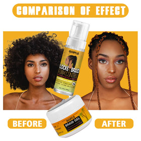 Goiple rosemary oil drops on fingertip for scalp nourishment