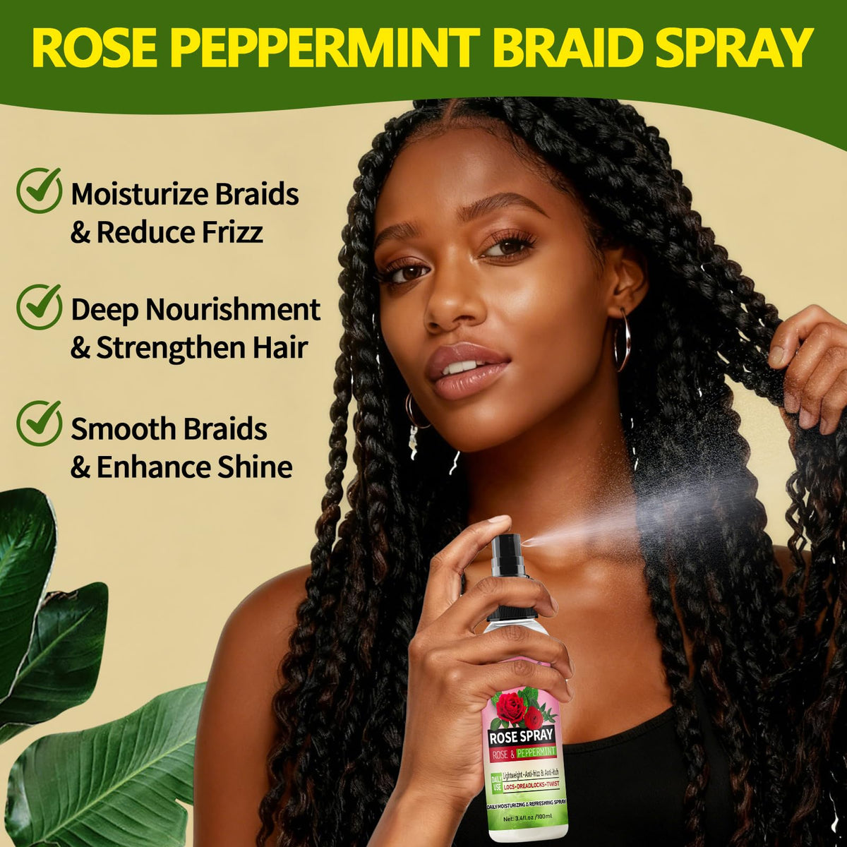 Goiple scalp application demo on roots indicating soothing and refreshment